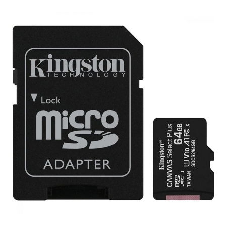 Карта памяти Kingston 64 GB microSDXC Class 10 UHS-I Canvas Select Plus SDCS2/64GBSP, Черный
Карта памяти Kingston 64 GB microSDXC Class 10 UHS-I Canvas Select Plus SDCS2/64GBSP, Черный