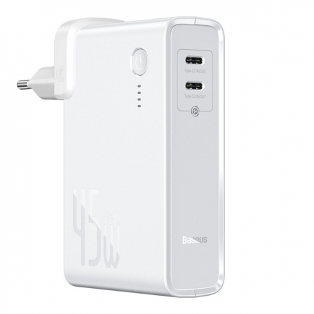 Внешний аккумулятор (Power Bank) Baseus Power Station 2-in-1 USB Type-C 10000mAh White (PPNLD-F02), Белый
Внешний аккумулятор (Power Bank) Baseus Power Station 2-in-1 USB Type-C 10000mAh White (PPNLD-F02), Белый
