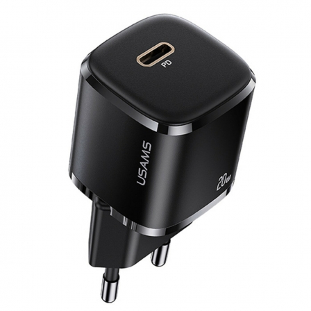 Мережевий зарядний пристрій Usams US-CC124 T36 20W Super Si PD Fast Charger(EU) Black
Мережевий зарядний пристрій Usams US-CC124 T36 20W Super Si PD Fast Charger(EU) Black