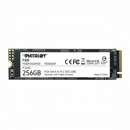 Накопичувач SSD M.2 Patriot P300 256GB NVMe 2280 PCIe 3.0 3D TLC