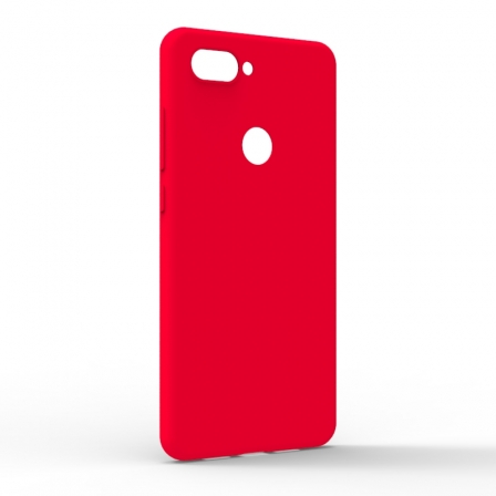 

Чехол-накладка Xiaomi Mi8 Lite Monochromatic Red, Красный