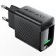 Мережевий зарядний пристрій ACEFAST A90 QC18W GaN single USB-A charger (EU) Black