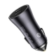 Автомобільний зарядний пристрій Baseus Golden Contactor Pro Dual Fast Charger Car Charger C+C 40W Dark Gray