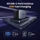 Зарядное устройство Ugreen X556 Nexode 65W GaNInfinity 3-Port USB-C Black (35529)