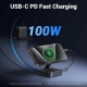 Док-станція складна 4 in 1 UGREEN CM801 HDMI-4K 60Hz PD-100W Black (35590)
