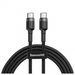 Кабель Baseus Cafule Cable USB Type-C to Type-C 60W 1m Black/Grey (CATKLF-IG1)