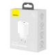 Мережевий зарядний пристрій Baseus Compact Quick Charger U+C 20W EU White