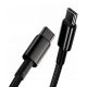 Кабель Baseus Tungsten Gold Fast Charging Data Cable Type-C to Type-C 100W 2m Black