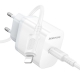 Мережевий зарядний пристрій з кабелем BOROFONE BA99A Breeze single port PD20W charger set(C to iP) White