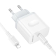 Мережевий зарядний пристрій з кабелем BOROFONE BA99A Breeze single port PD20W charger set(C to iP) White