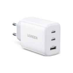 Мережевий зарядний пристрій UGREEN CD275 65W 2C1A Fast Charger (White) EU (UGR-90496)