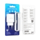 Мережевий зарядний пристрій з кабелем BOROFONE BA70A Quick three-port PD20W(1C2A) charger set(C to iP) White