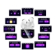 Бездротові навушники HOCO EW82 Sparkle true wireless touch screen BT headset White