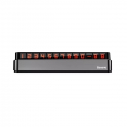 Паркувальна карта Baseus Moonlight Box Series Temporary Parking Number Plate Dark gray