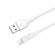 Кабель HOCO X25 USB to Micro 2A, 1m, PVC, PVC connectors, White