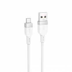 Кабель HOCO X109 Energy silicone charging data cable Micro(L1M) White