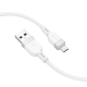 Кабель HOCO X109 Energy silicone charging data cable Micro(L1M) White