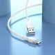 Кабель HOCO X109 Energy silicone charging data cable Micro(L1M) White