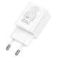 Мережевий зарядний пристрій HOCO N28 Founder PD20W+QC3.0 charger White