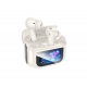 Бездротові навушники HOCO EQ21 Sandy true wireless ANC+ENC noise reduction touch screen BT headset Cloudy White