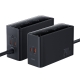 Мережевий зарядний пристрій з кабелем Baseus Baseus Digital GaN Intelligent Desktop Fast Charger 3C+U+DC 240W EU Cluster Black