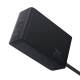 Мережевий зарядний пристрій з кабелем Baseus Baseus Digital GaN Intelligent Desktop Fast Charger 3C+U+DC 240W EU Cluster Black