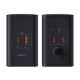 Мережевий зарядний пристрій з кабелем Baseus Baseus Digital GaN Intelligent Desktop Fast Charger 3C+U+DC 240W EU Cluster Black
