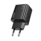 Мережевий зарядний пристрій HOCO N56 Fundador four-port PD30W(2C2A) charger(EU) Black