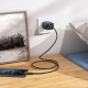Мережевий зарядний пристрій HOCO N56 Fundador four-port PD30W(2C2A) charger(EU) Black