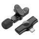 Бездротова мікрофонна система BOROFONE BFK12 Trophy lavalier wireless digital microphone Type-C Black