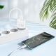 Мережевий зарядний пристрій з кабелем HOCO C109A Fighter single port QC3.0 charger set(Type-C) White