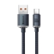 Кабель Baseus Crystal Shine Series Fast Charging Data Cable USB to Type-C 100W 1.2m Black