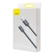 Кабель Baseus Crystal Shine Series Fast Charging Data Cable USB to iP 2.4A 2m Black