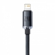Кабель Baseus Crystal Shine Series Fast Charging Data Cable USB to iP 2.4A 2m Black