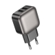 Мережевий зарядний пристрій BOROFONE BAS51A Absolute dual-port charger Black