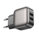 Мережевий зарядний пристрій BOROFONE BAS51A Absolute dual-port charger Black
