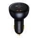 Автомобільний зарядний пристрій Baseus Qualcomm Quick Charge 5 Technology Multi-Port Fast Charge Car Charger C+C+U 160W set Gray