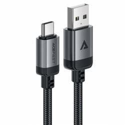Кабель ACEFAST C20-04 USB-A to USB-C aluminum alloy charging data cable Black