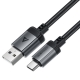 Кабель ACEFAST C20-04 USB-A to USB-C aluminum alloy charging data cable Black
