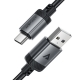 Кабель ACEFAST C20-04 USB-A to USB-C aluminum alloy charging data cable Black