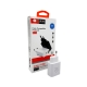 Мережевий зарядний пристрій WUW-C172 20W PD USB-C + USB QC3.0 18W white
