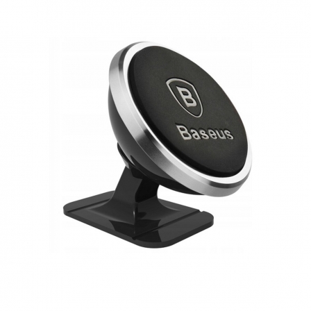Автотримач для телефона Baseus 360° Adjustable Magnetic Phone Mount Silver