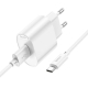 Мережевий зарядний пристрій з кабелем HOCO C109A(10.5W) Fighter single port charger set(Type-C) White