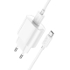 Мережевий зарядний пристрій з кабелем HOCO C109A(10.5W) Fighter single port charger set(Type-C) White