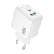 Мережевий зарядний пристрій BOROFONE BAS45A Potential PD30W+QC3.0 charger(EU) White