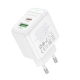 Мережевий зарядний пристрій BOROFONE BAS45A Potential PD30W+QC3.0 charger(EU) White
