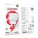 Мережевий зарядний пристрій BOROFONE BAS45A Potential PD30W+QC3.0 charger(EU) White