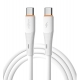 Кабель WUW-X225 Type-C to Type-C PD 65W white