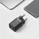 Мережевий зарядний пристрій з кабелем Baseus Super Si Quick Charger 1C 25W EU Sets Black（With Mini White Cable C to C 3A 1m Blac