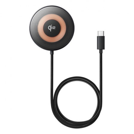 Бездротовий зарядний пристрій Baseus Simple Mini4 Magnetic Wireless Charging Stand Qi2 15W Universal Explorer Edition Cosmic Bla